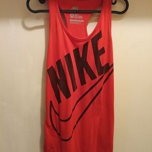 Nike Red Tank Top with Black Logo